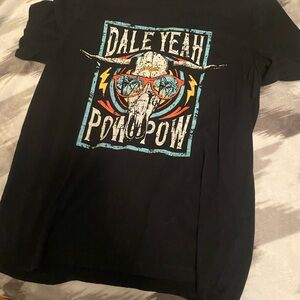 Black Graphic T-Shirt with Colorful Design